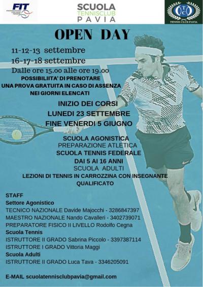 Open day scuola tennis 2019 